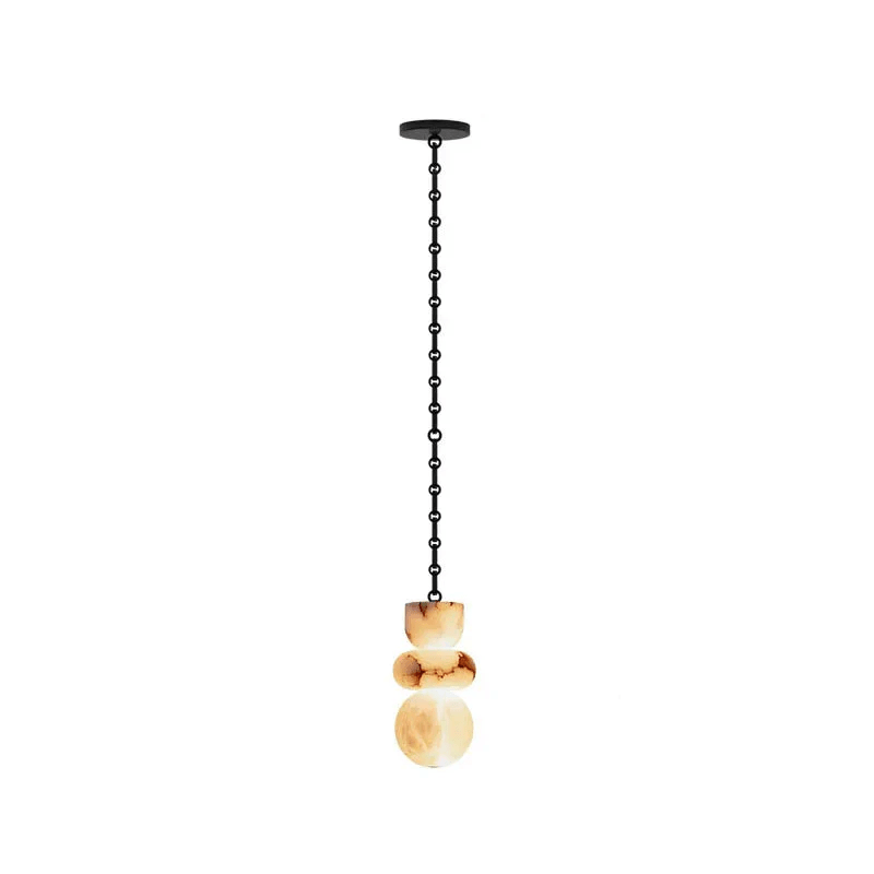 Radilum Orba Chain Alabaster Chandelier