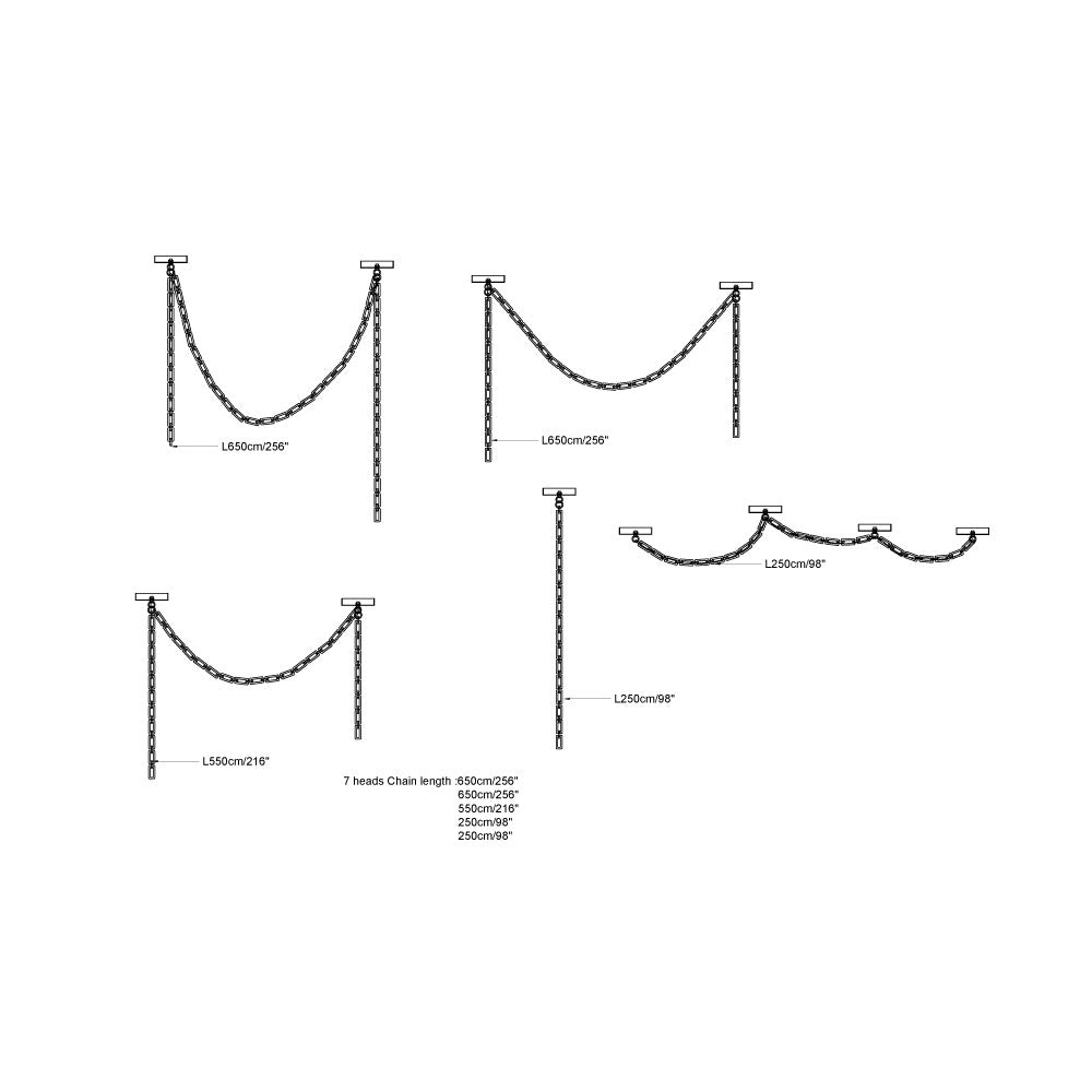 Radilum Chart Chain Alabaster Chandelier