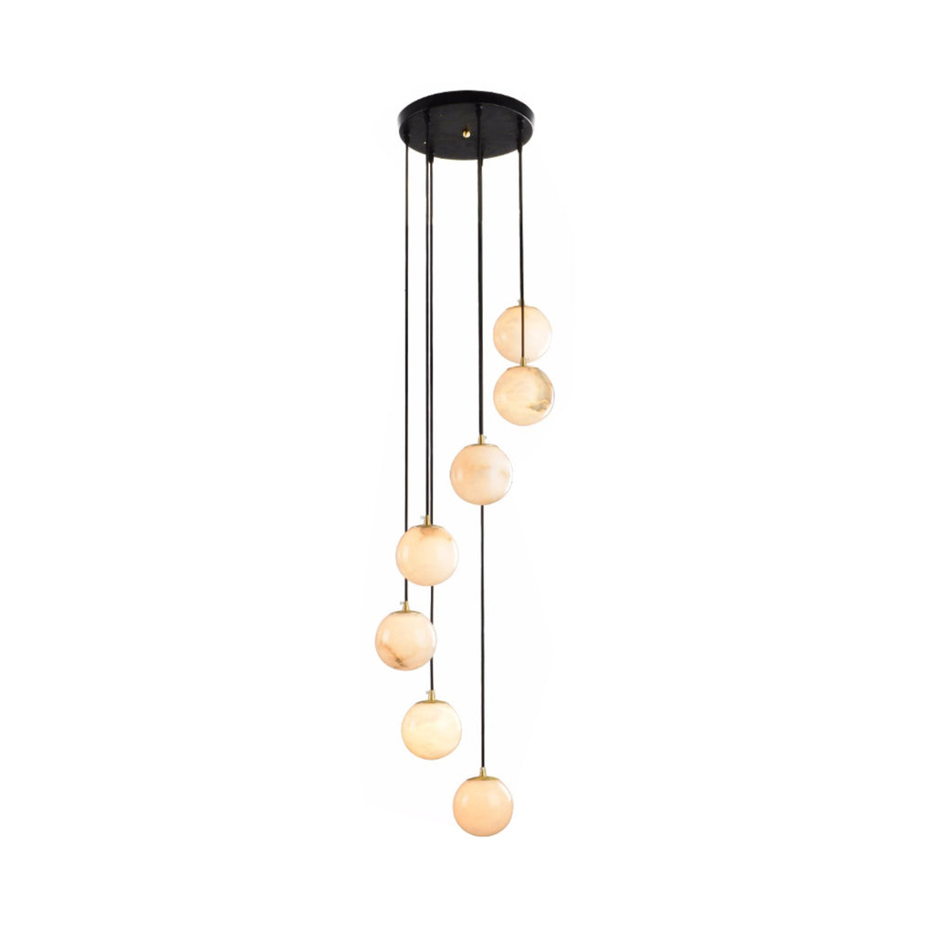Radilum Alabaster Balls Cluster Chandelier