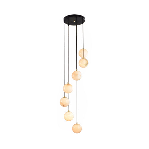 Radilum Alabaster Balls Cluster Chandelier