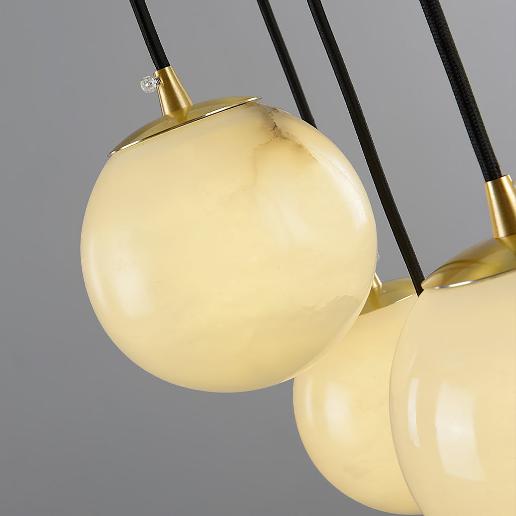 Radilum Alabaster Balls Cluster Chandelier