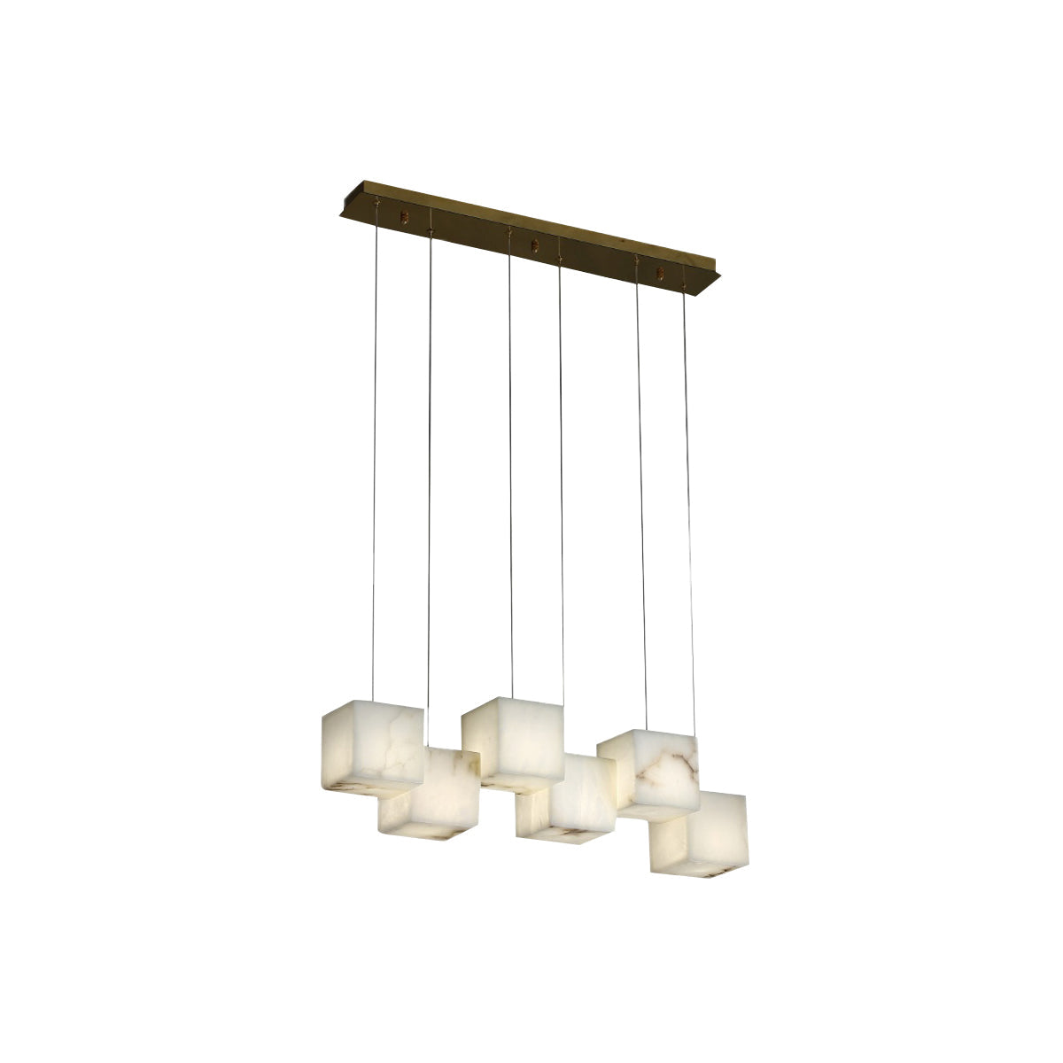 Radilum Box Linear Alabaster Chandelier