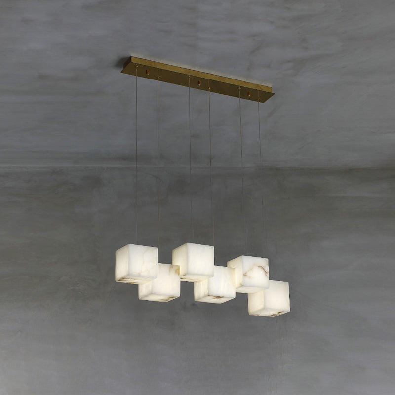 Radilum Box Linear Alabaster Chandelier