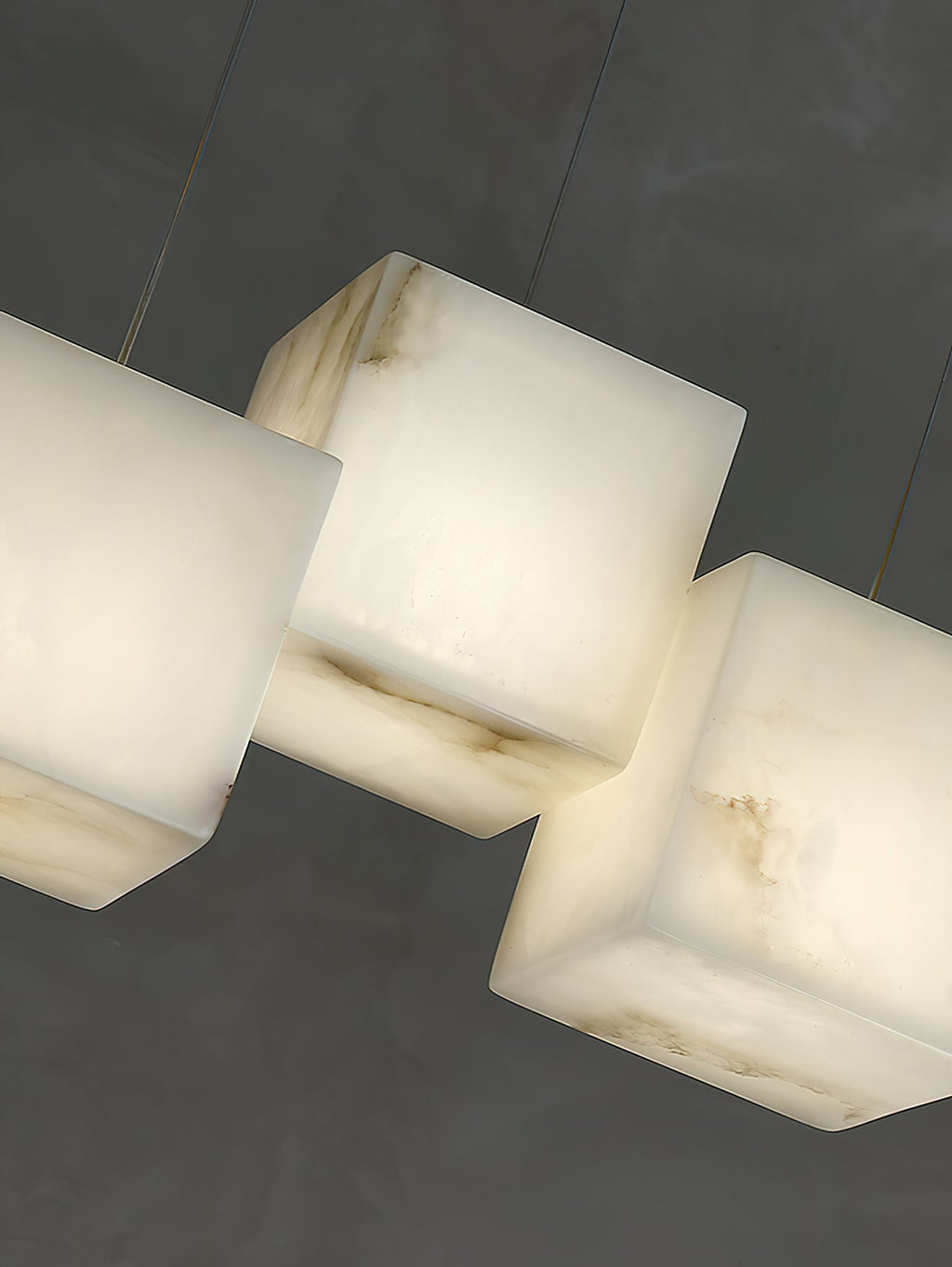 Radilum Box Linear Alabaster Chandelier