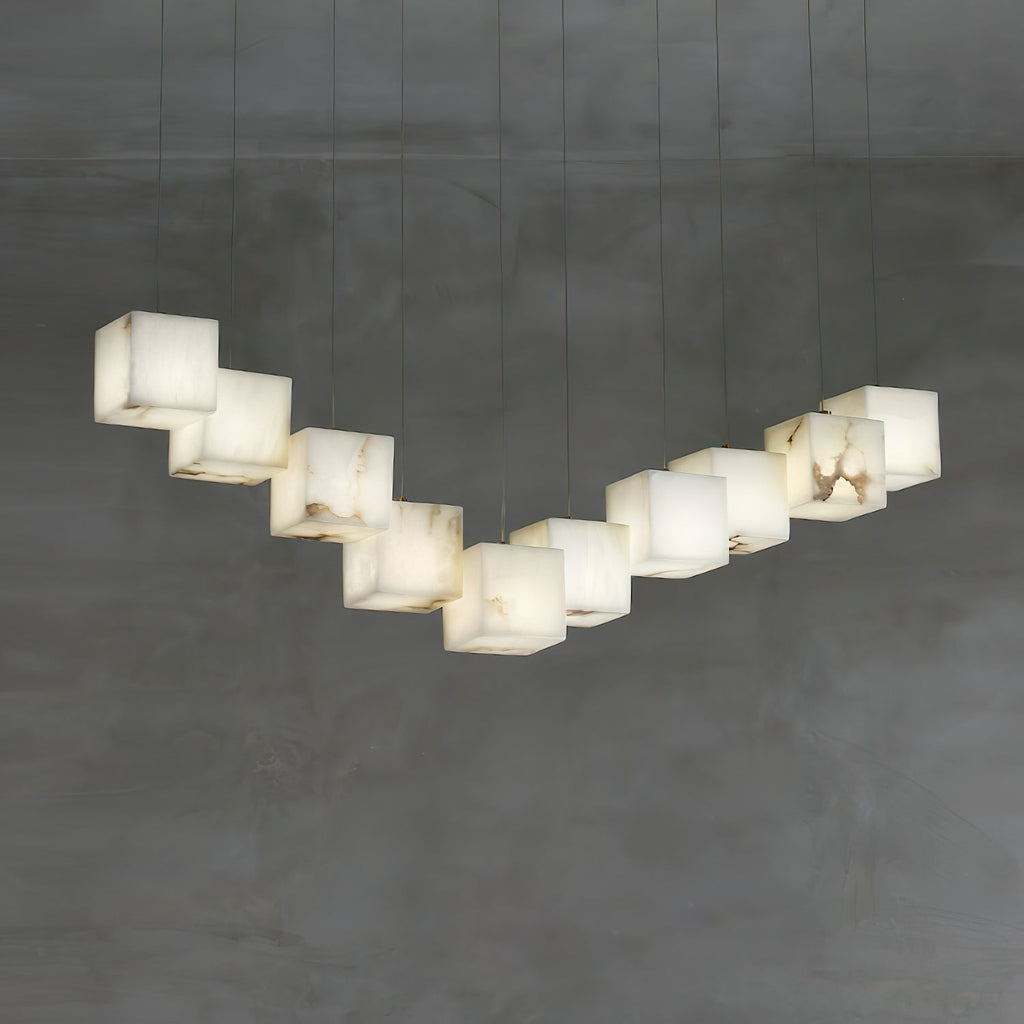 Radilum Box Linear Alabaster Chandelier