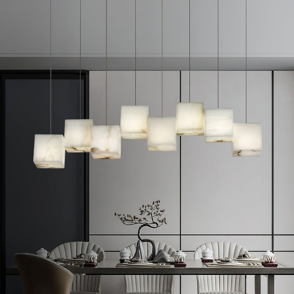 Radilum Box Linear Alabaster Chandelier
