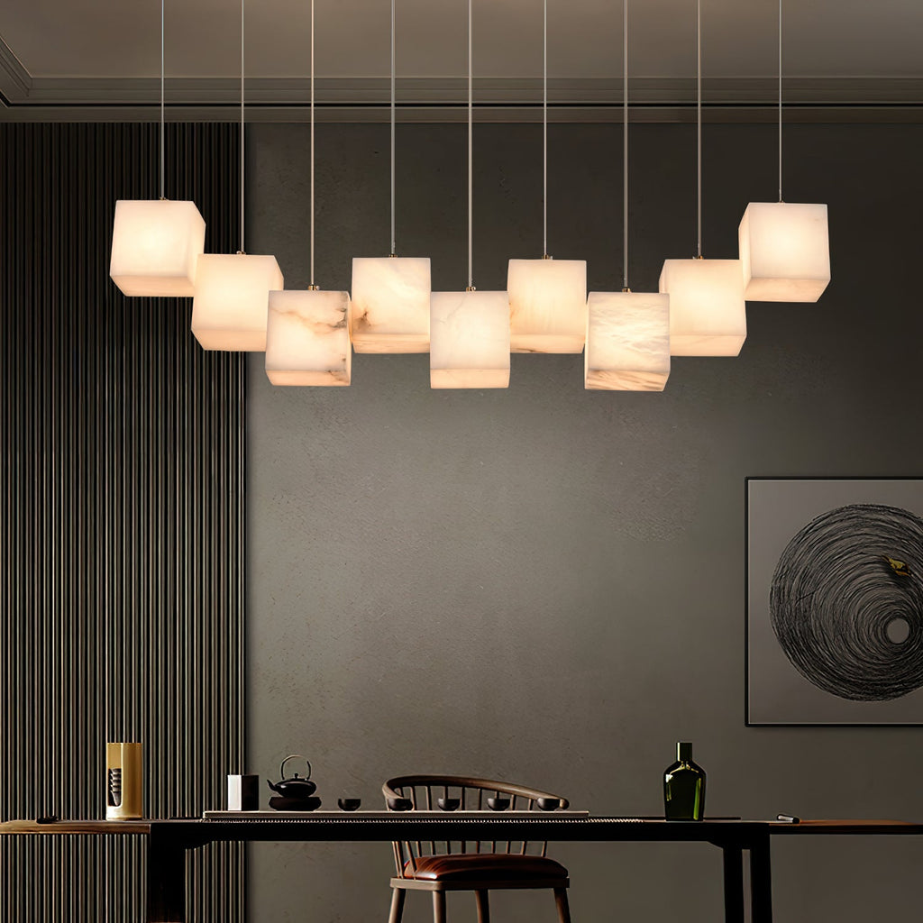 Radilum Box Linear Alabaster Chandelier