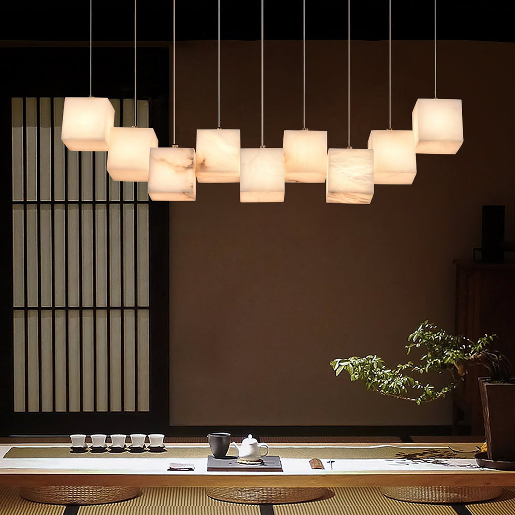 Radilum Box Linear Alabaster Chandelier