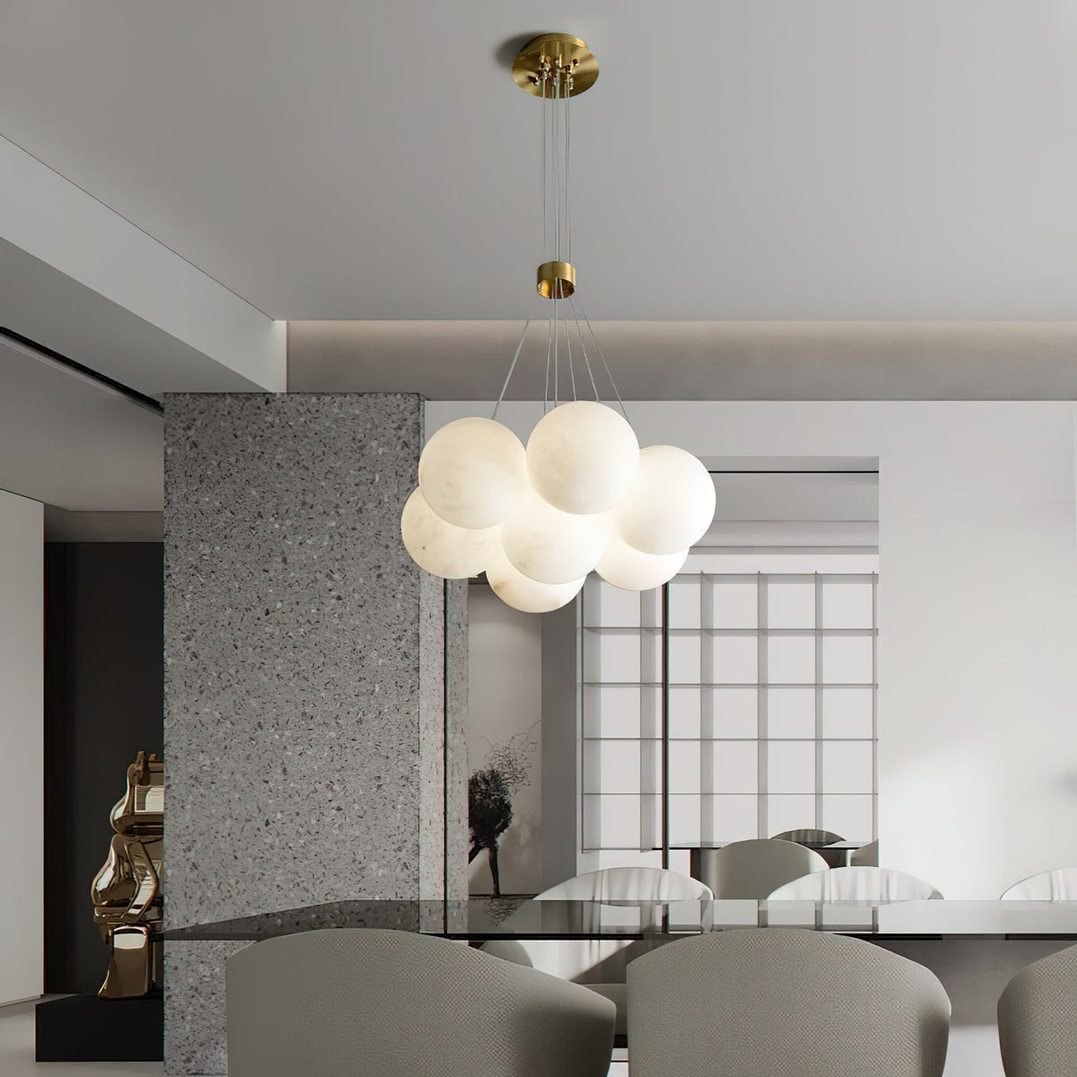 Radilum Lunar Alabaster Chandelier