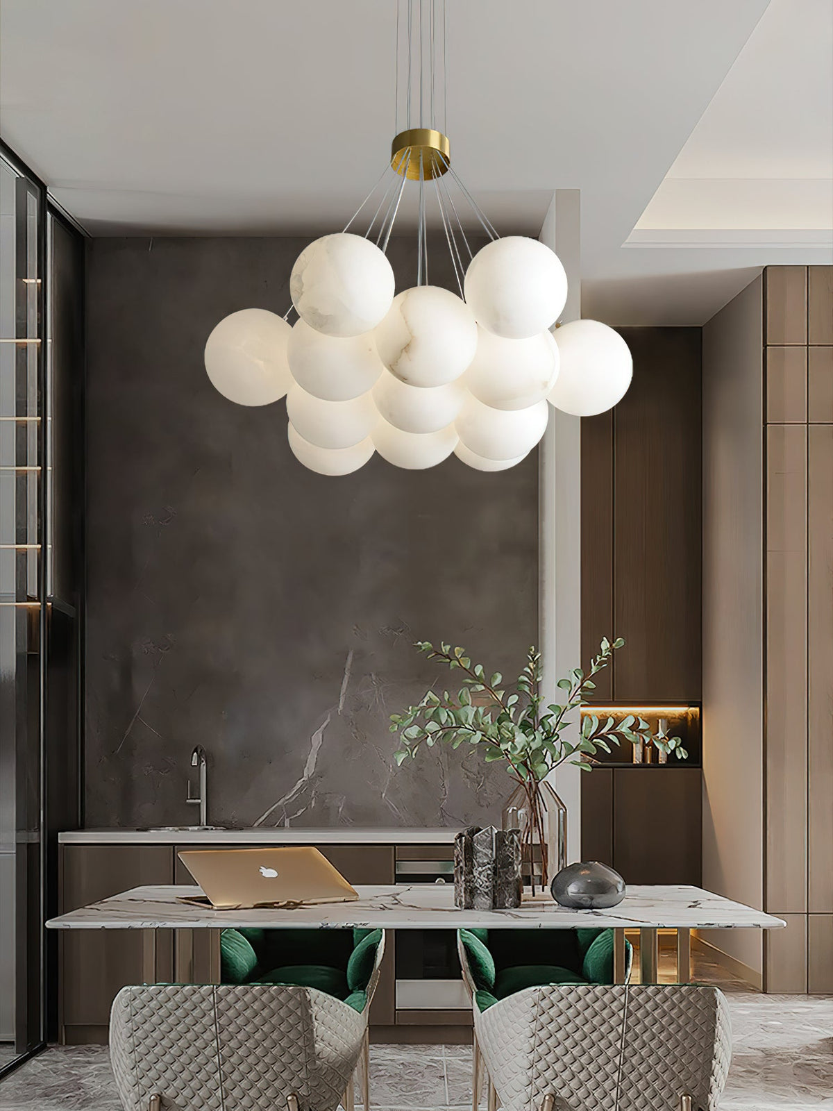 Radilum Lunar Alabaster Chandelier