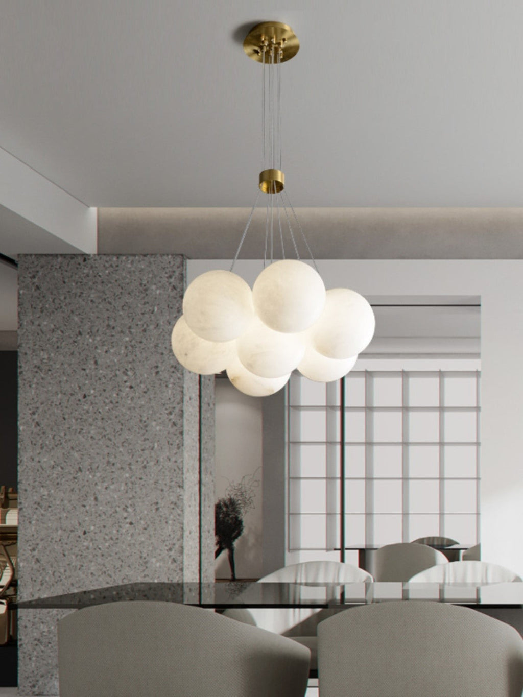 Radilum Lunar Alabaster Chandelier