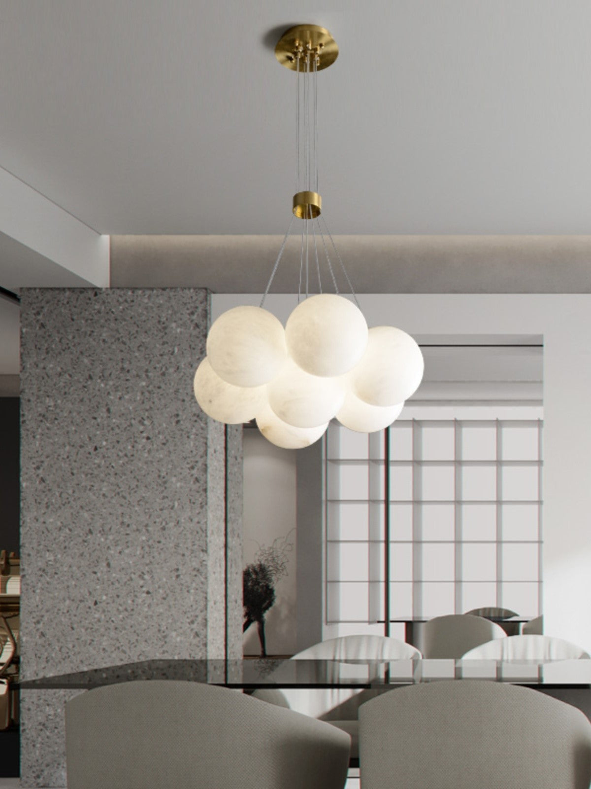 Radilum Lunar Alabaster Chandelier