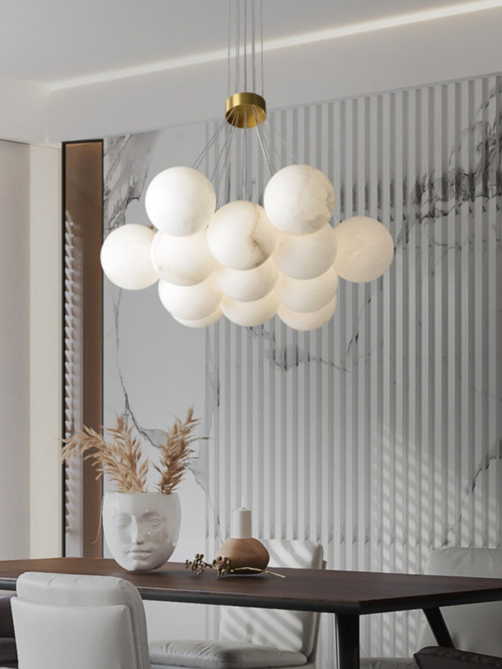 Radilum Lunar Alabaster Chandelier