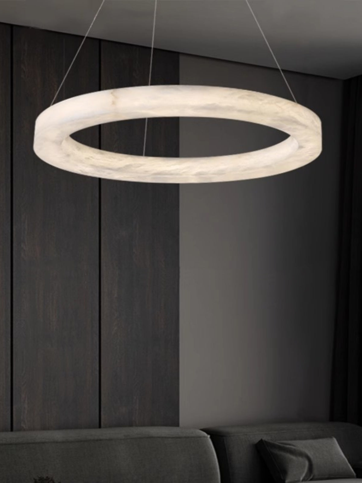Radilum Alabaster Ring Chandelier