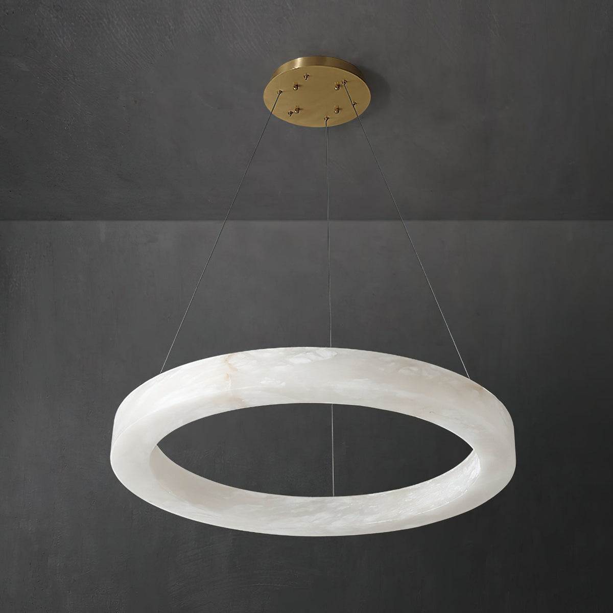 Radilum Alabaster Ring Chandelier