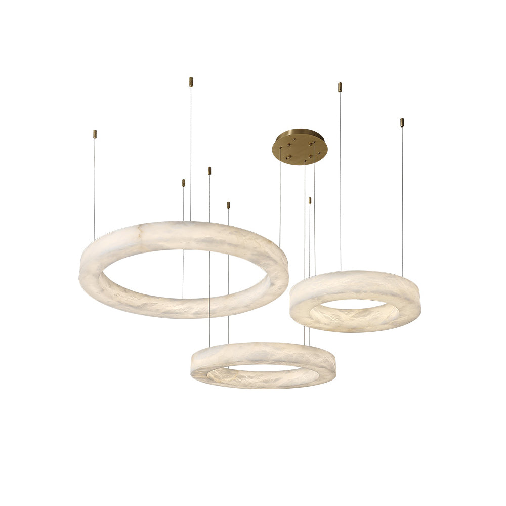 Radilum Alabaster Ring Chandelier