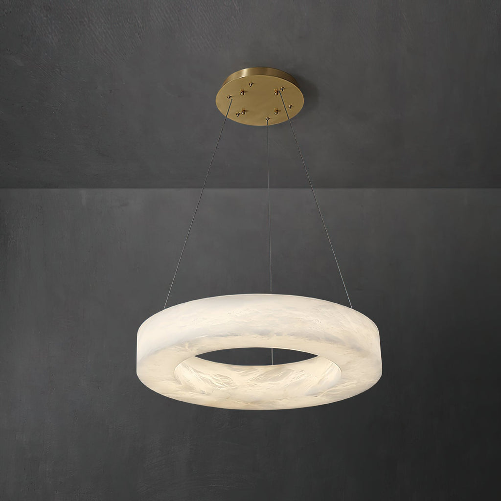 Radilum Alabaster Ring Chandelier
