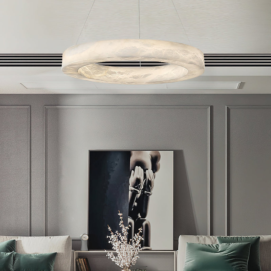 Radilum Alabaster Ring Chandelier