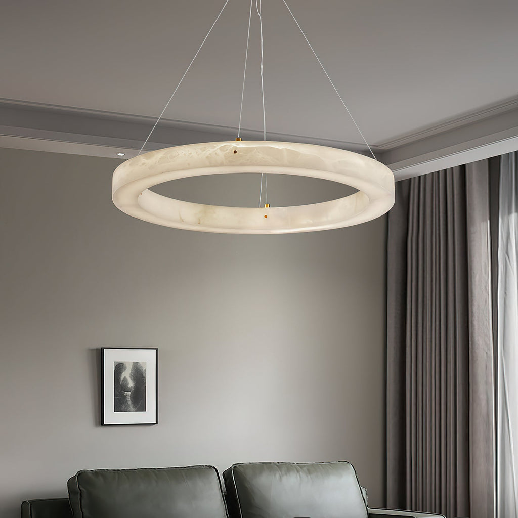 Radilum Alabaster Ring Chandelier