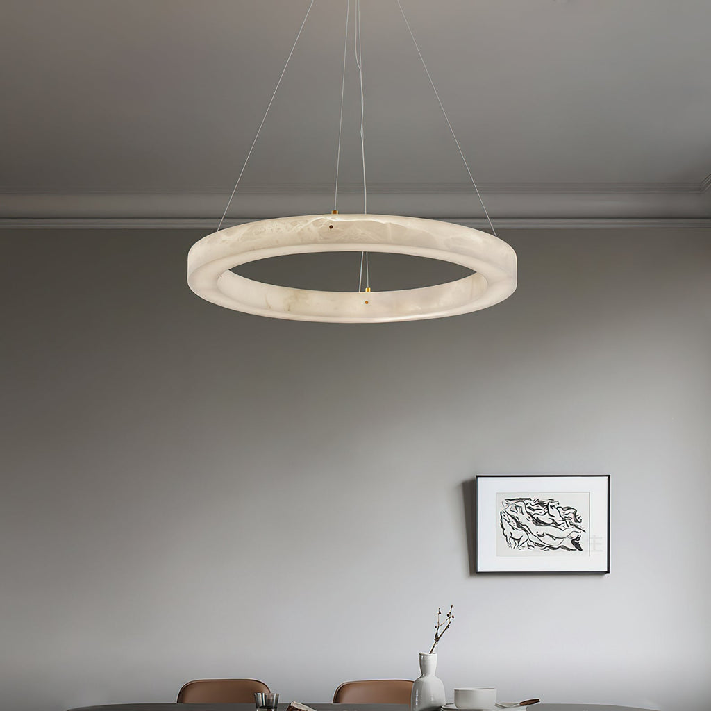 Radilum Alabaster Ring Chandelier