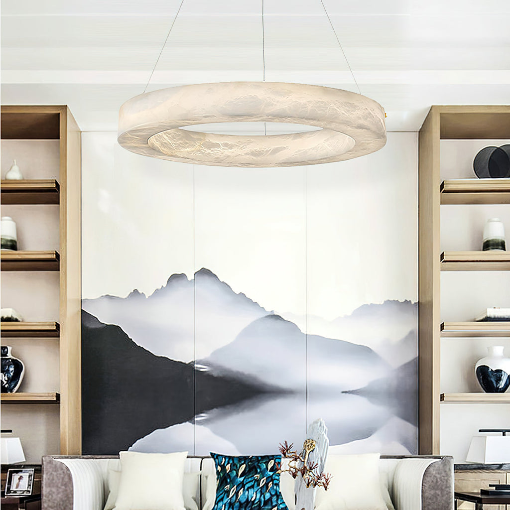 Radilum Alabaster Ring Chandelier