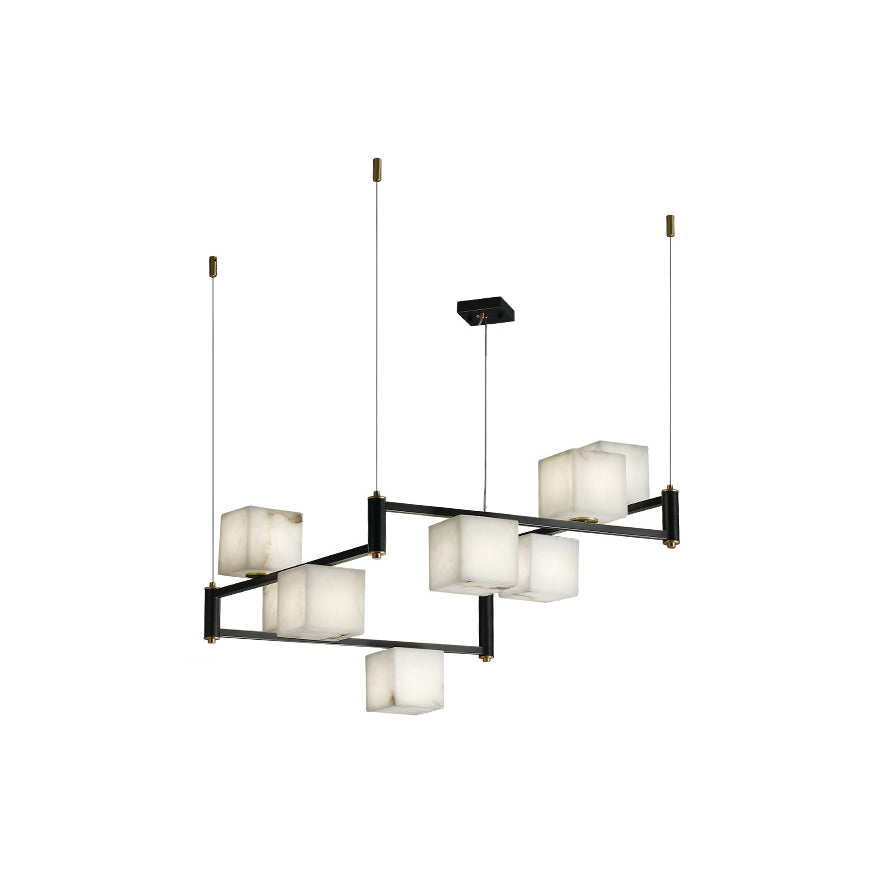 Radilum Square Box Alabaster Chandelier