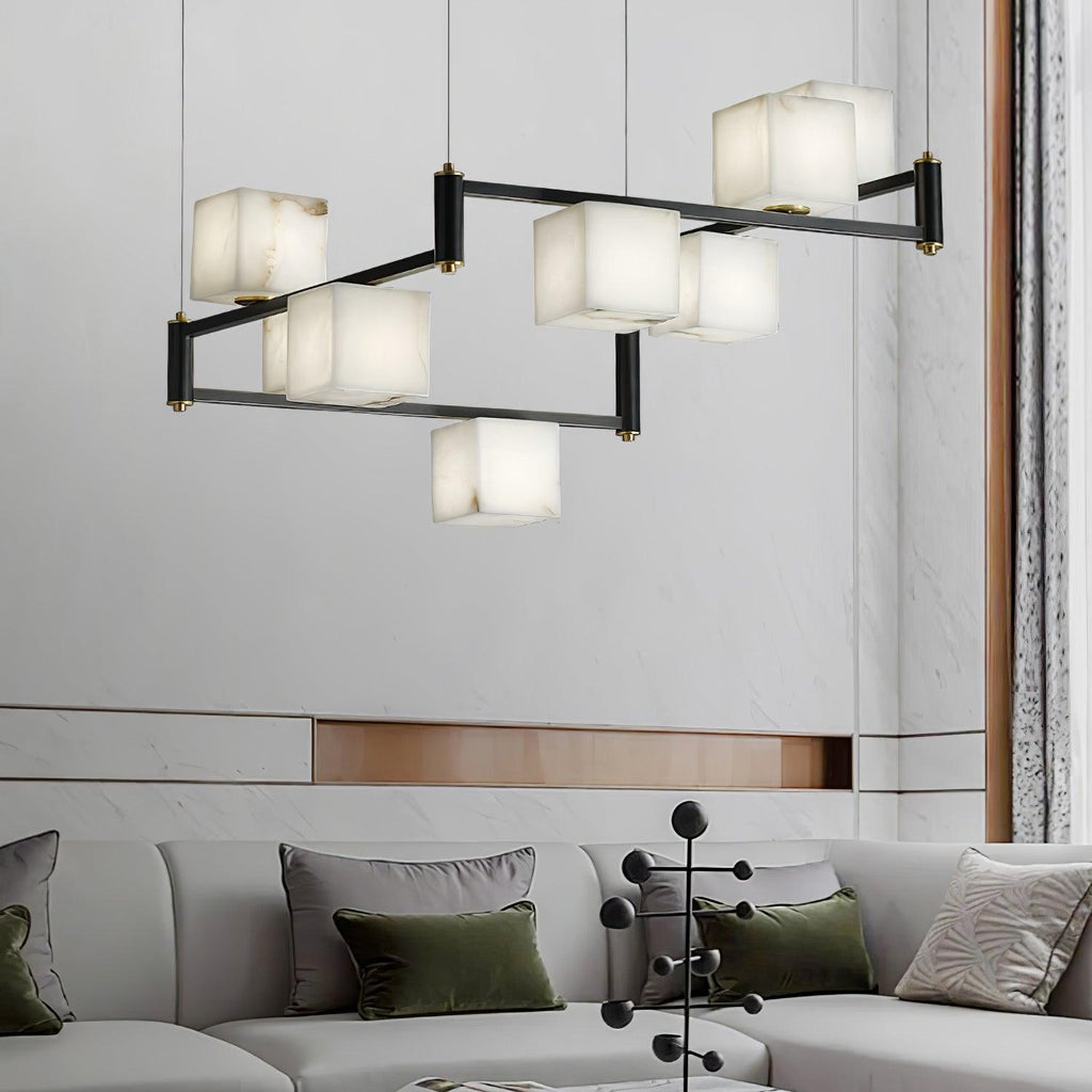 Radilum Square Box Alabaster Chandelier