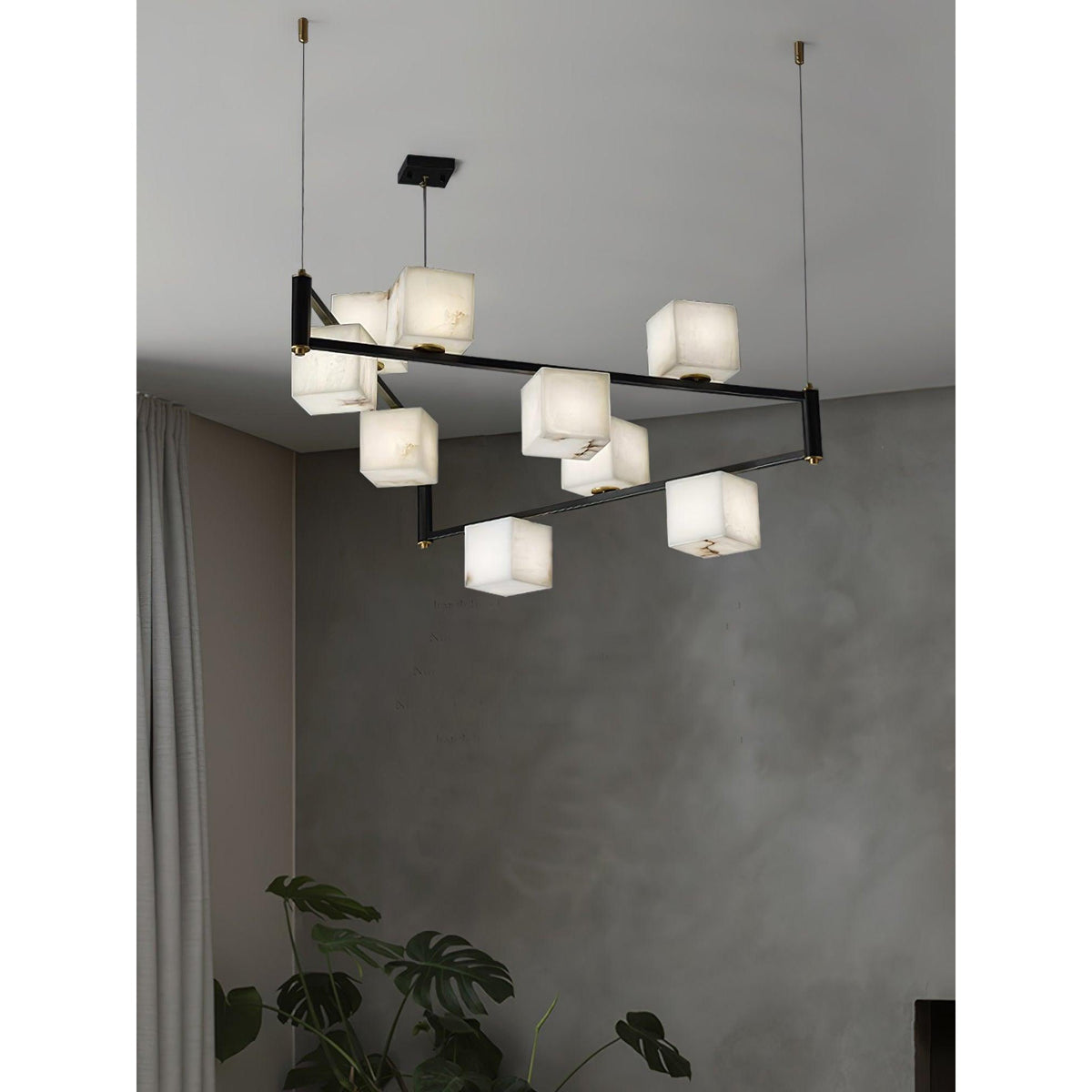 Radilum Square Box Alabaster Chandelier