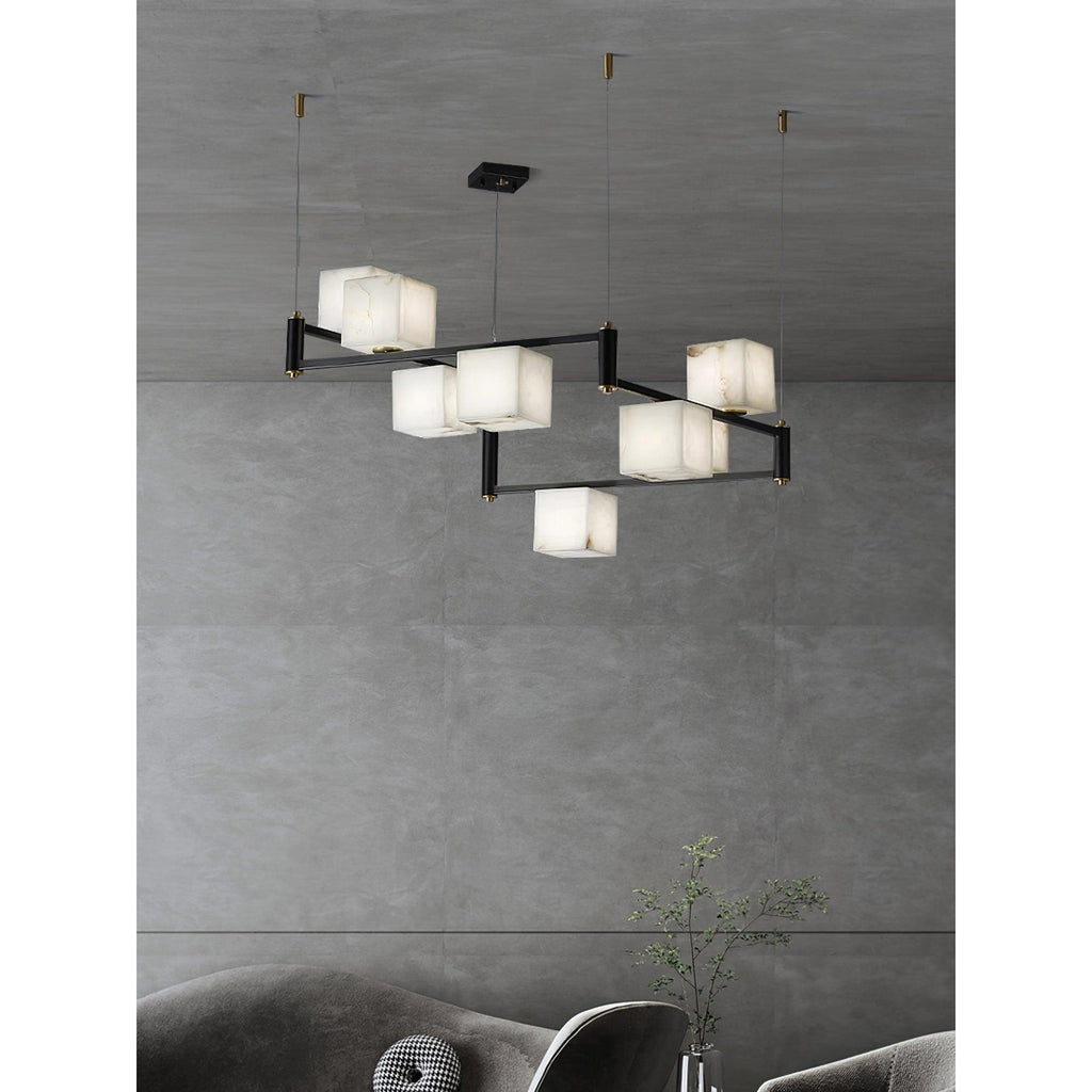Radilum Square Box Alabaster Chandelier