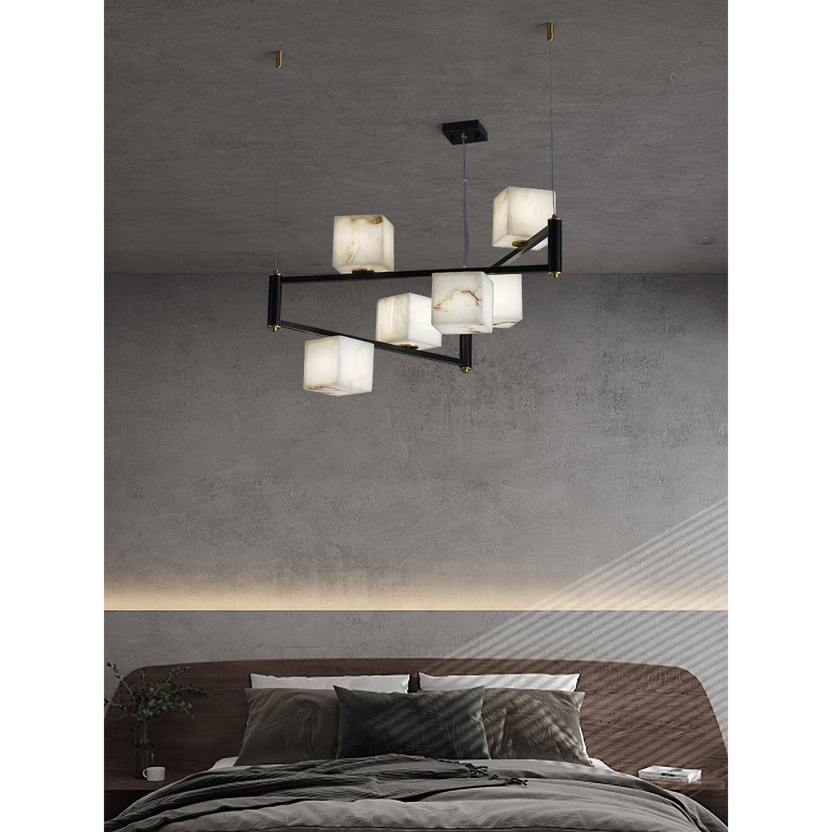 Radilum Square Box Alabaster Chandelier