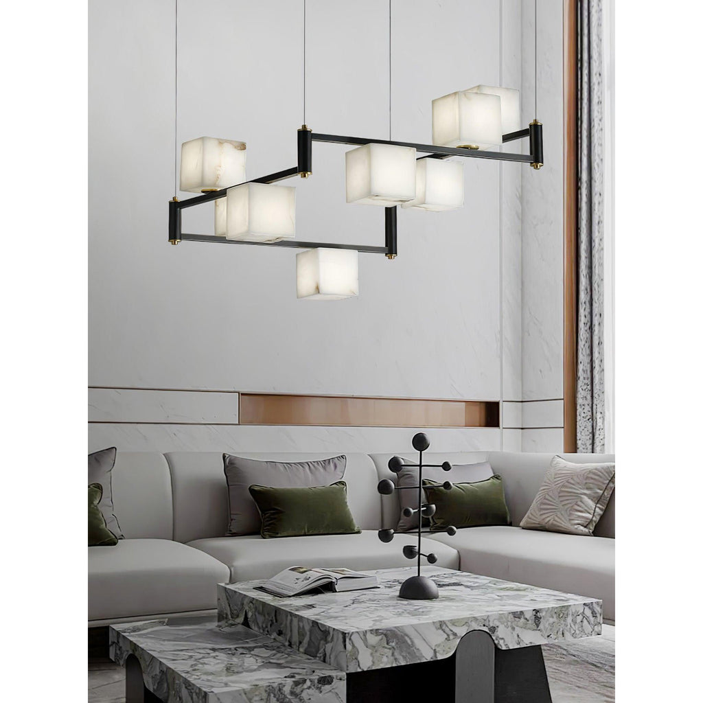 Radilum Square Box Alabaster Chandelier