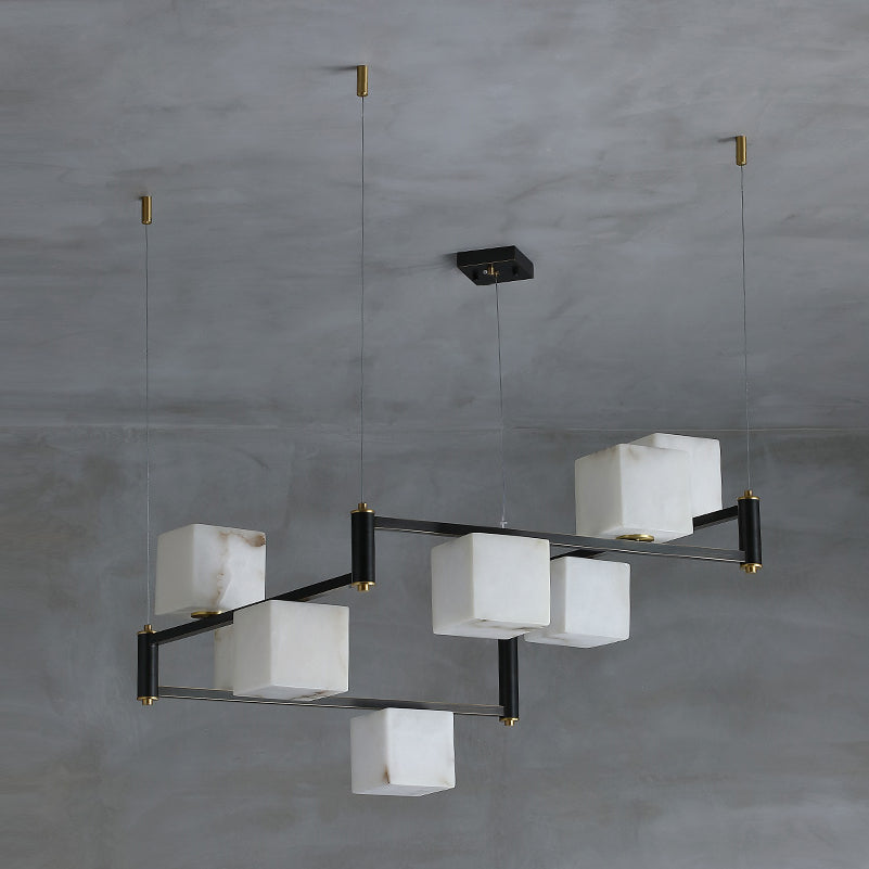 Radilum Square Box Alabaster Chandelier