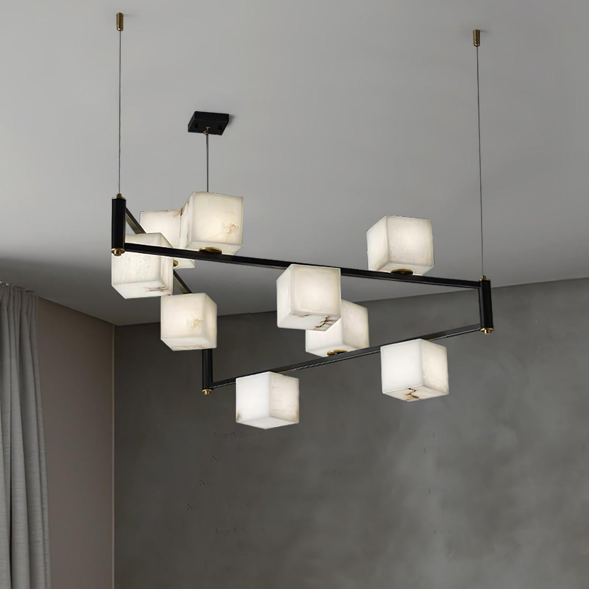 Radilum Square Box Alabaster Chandelier