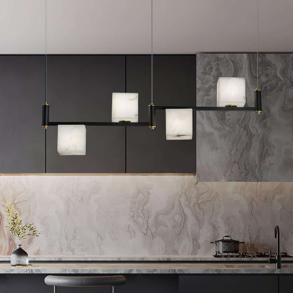 Radilum Square Box Alabaster Chandelier