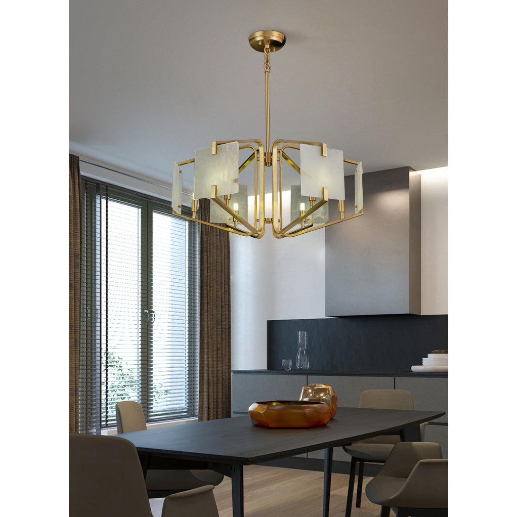 Radilum Appareil Alabaster Chandelier