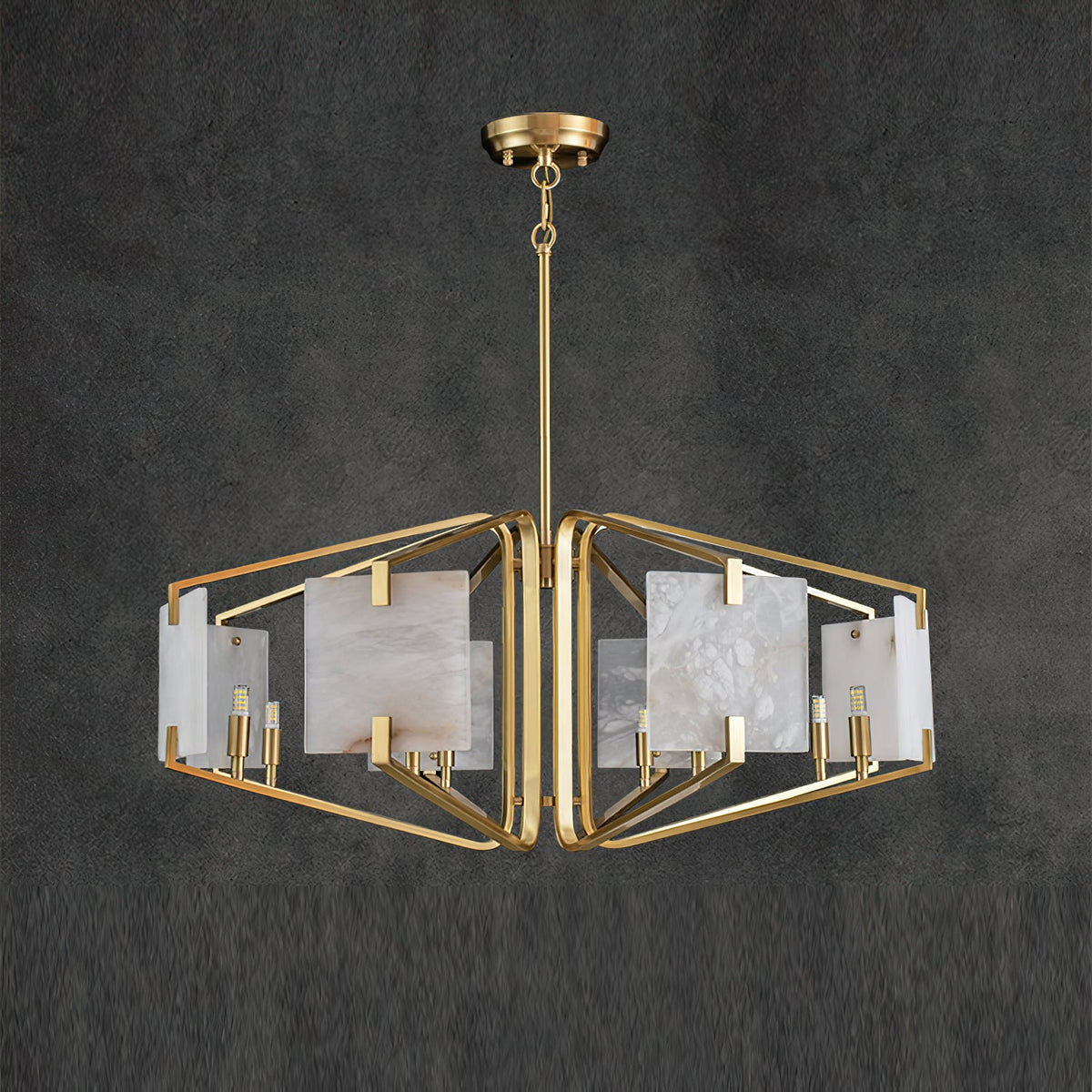 Radilum Appareil Alabaster Chandelier