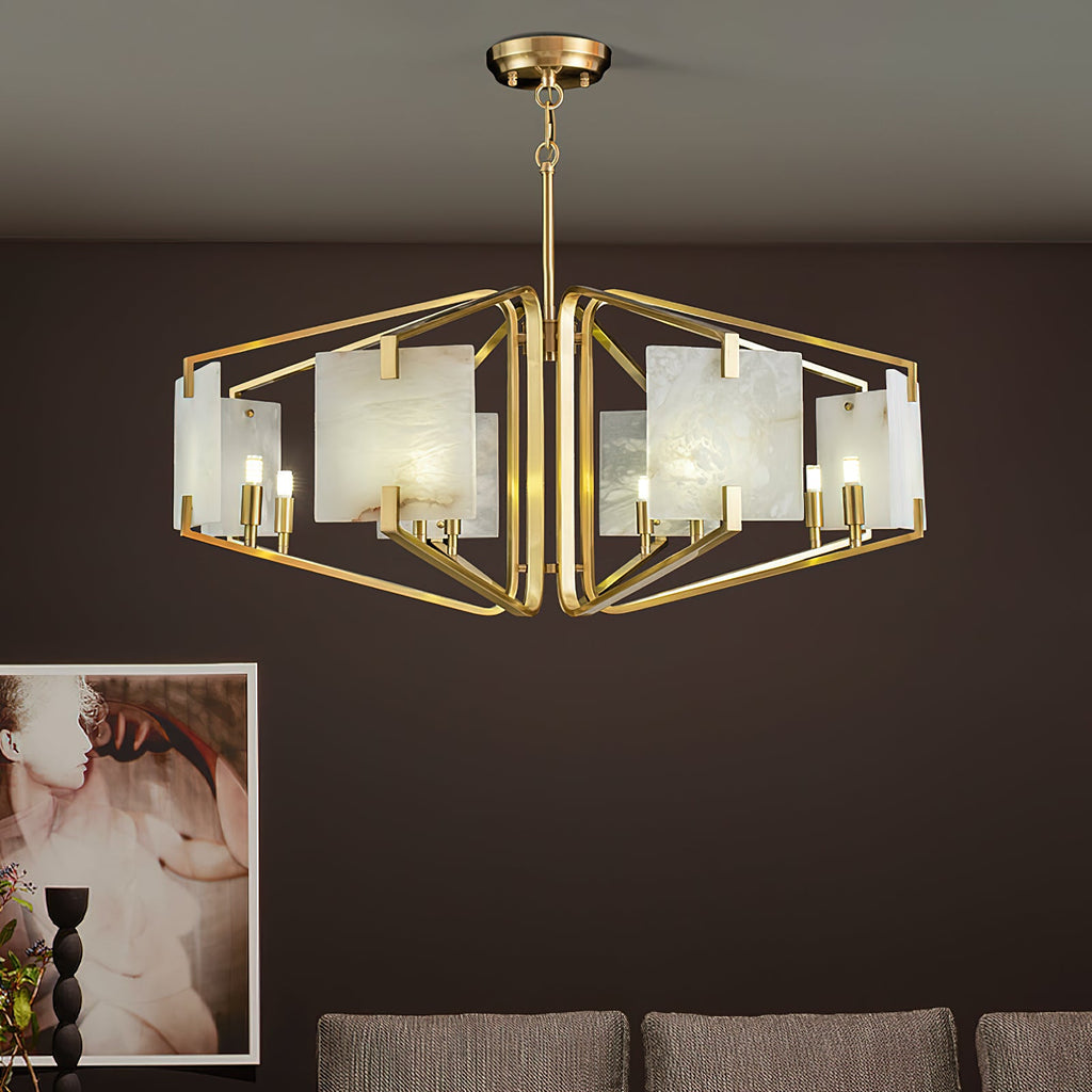Radilum Appareil Alabaster Chandelier