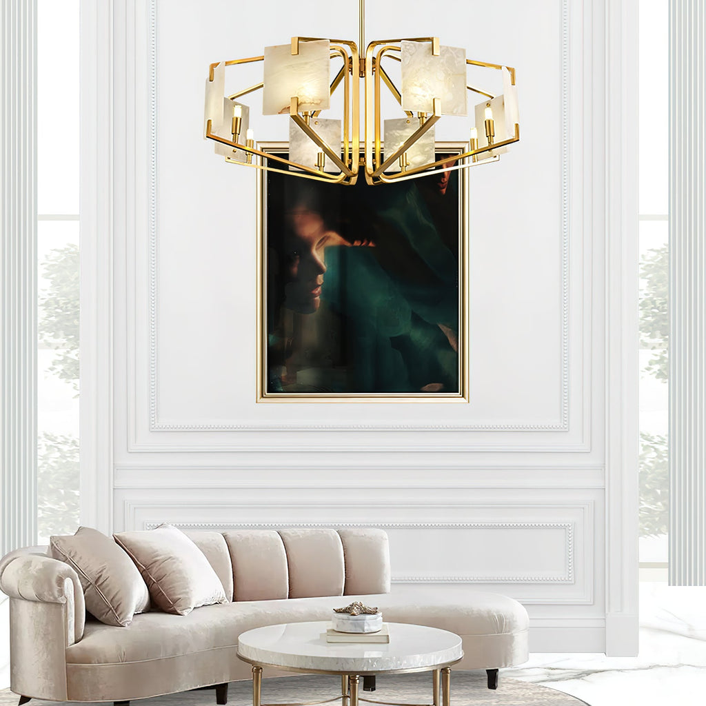 Radilum Appareil Alabaster Chandelier