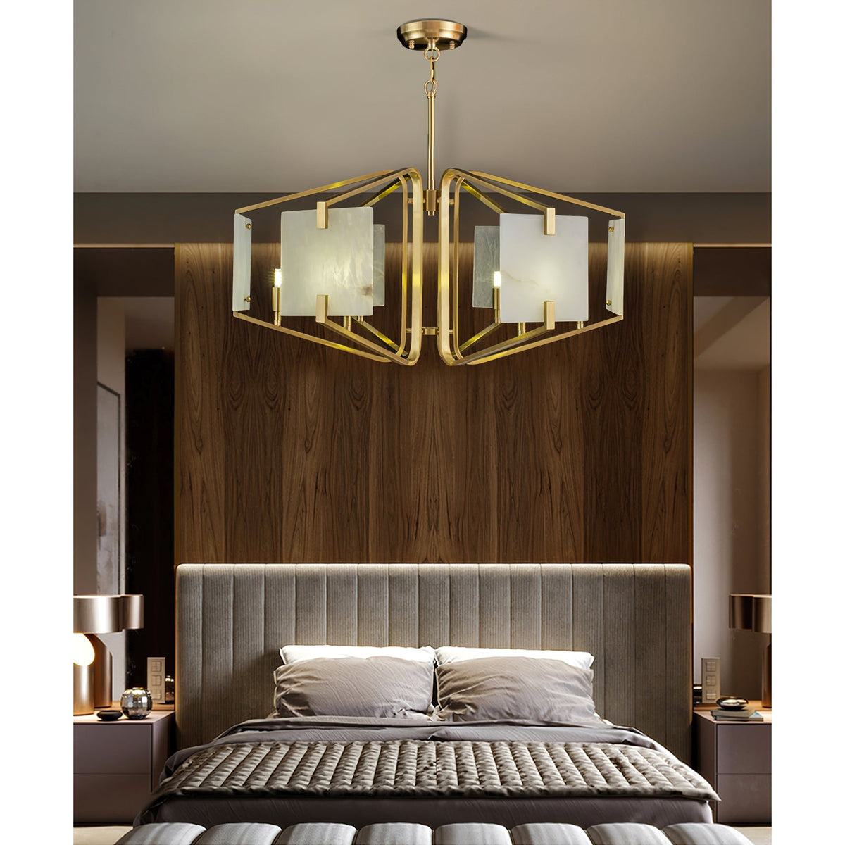 Radilum Appareil Alabaster Chandelier