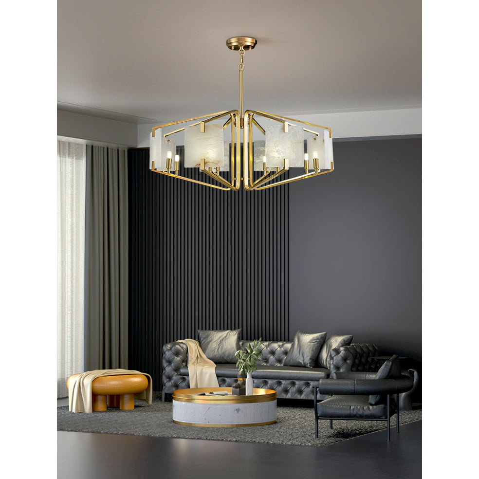 Radilum Appareil Alabaster Chandelier