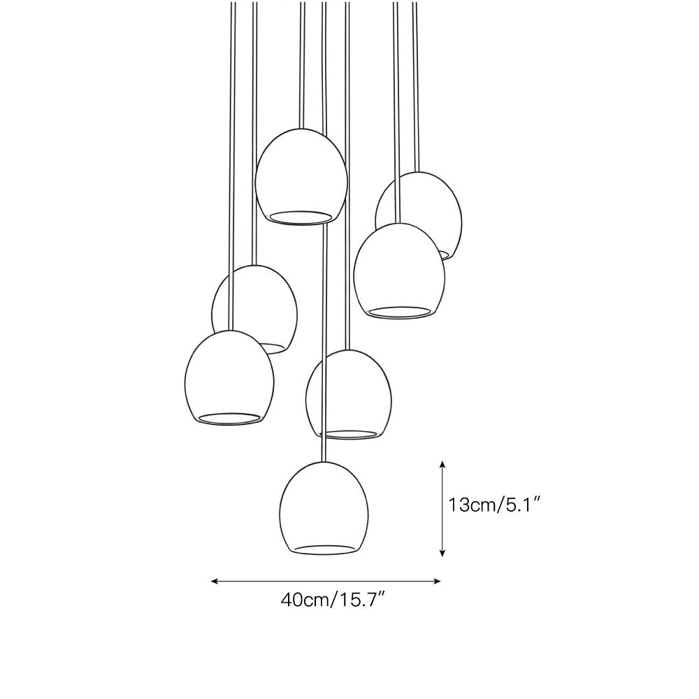 Radilum Arica Alabaster Chandelier