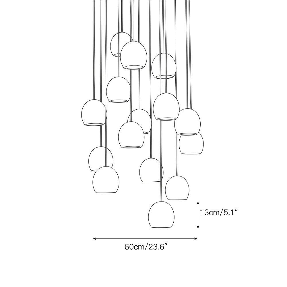 Radilum Arica Alabaster Chandelier