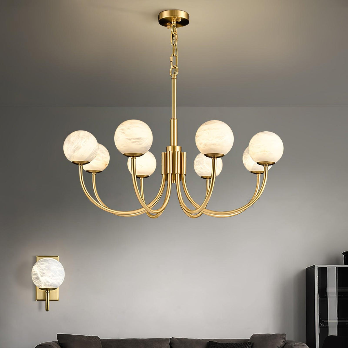 Radilum Aurelian Alabaster Chandelier