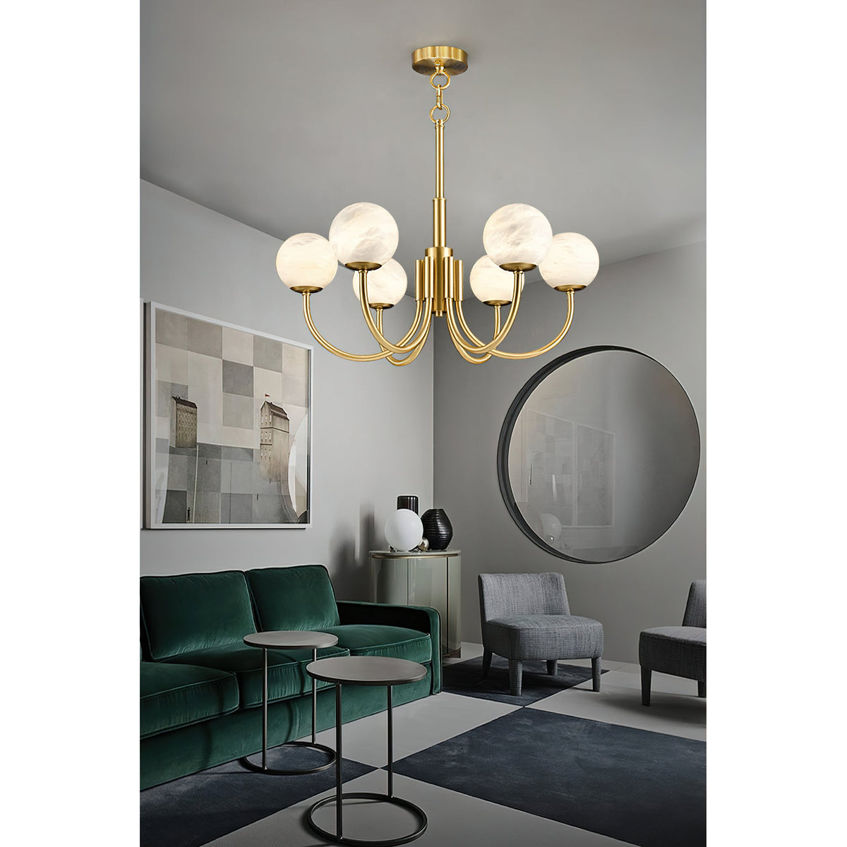 Radilum Aurelian Alabaster Chandelier