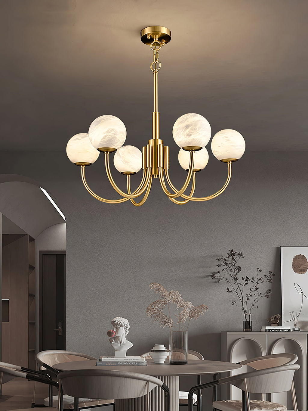 Radilum Aurelian Alabaster Chandelier