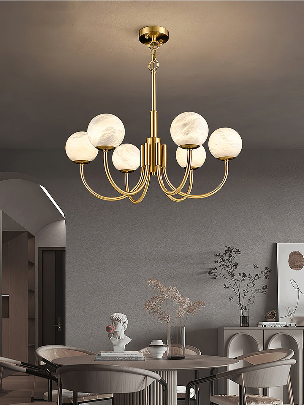 Radilum Aurelian Alabaster Chandelier