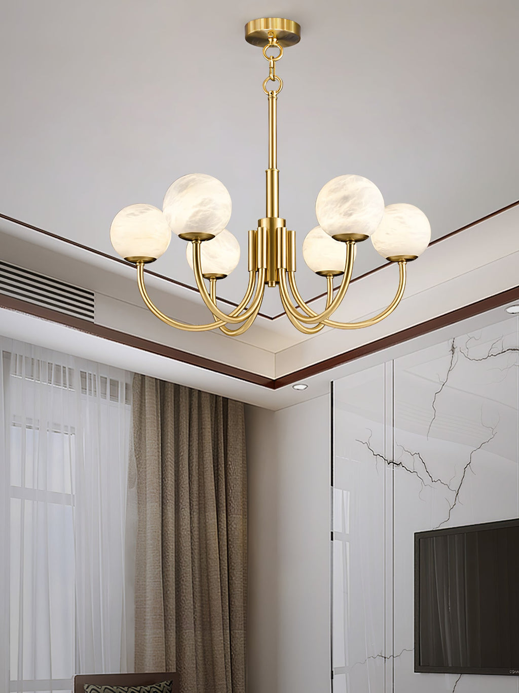 Radilum Aurelian Alabaster Chandelier