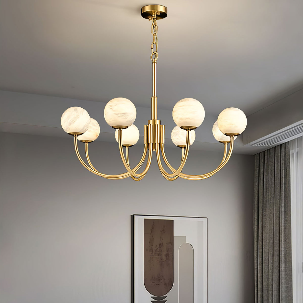 Radilum Aurelian Alabaster Chandelier