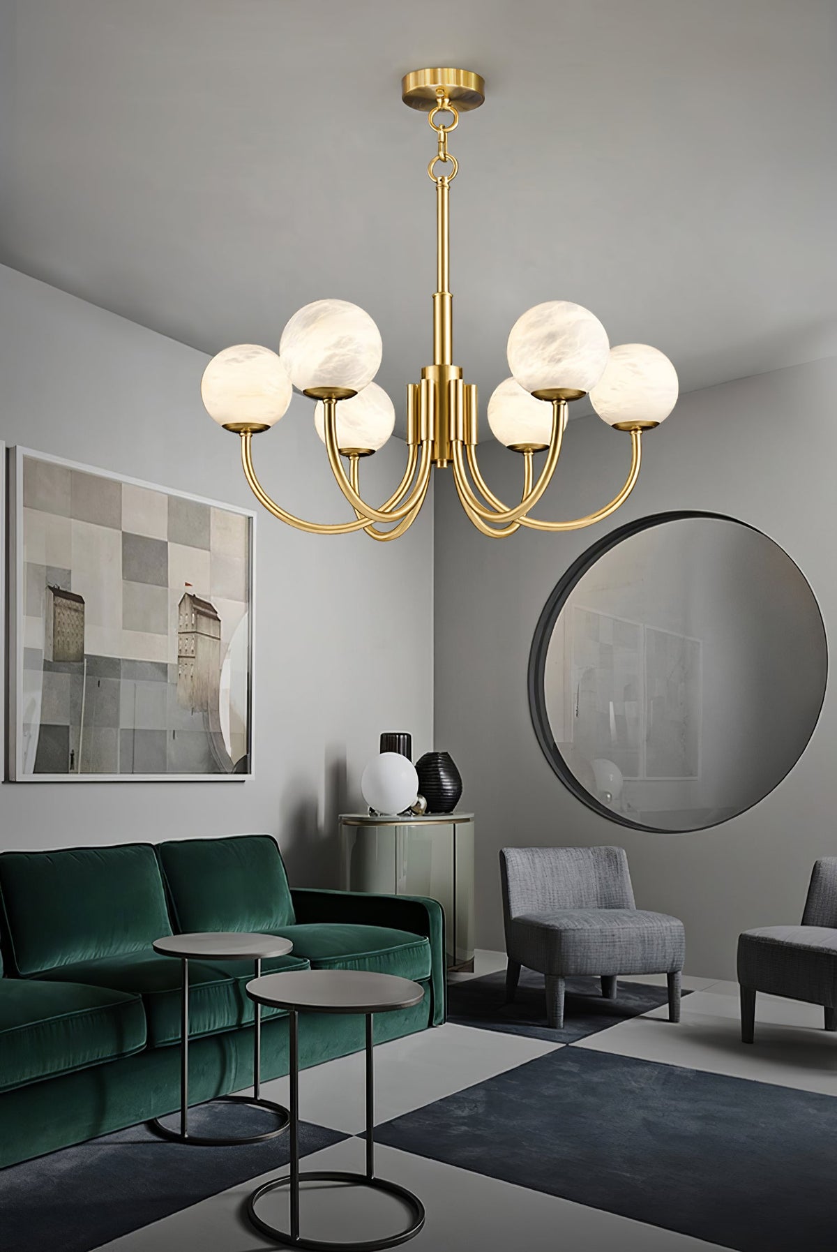 Radilum Aurelian Alabaster Chandelier