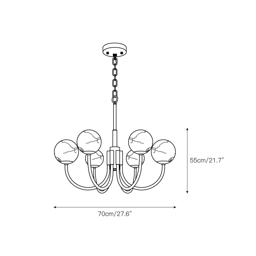 Radilum Aurelian Alabaster Chandelier